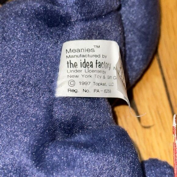 Meanies Beanie Babies Navy Seal New With Tags Plush Series 1 - Picture 10 of 11